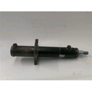 CILINDRO OLEODINAMICO DOPPIO EFFETTO 250 BAR ALESAGGIO 65/75 STELO 35 CORSA 322 MM CON FLANGIA SALDATA SUL TUBO, IMPRONTA D.10 SULLO STELO E FILETTO M. 24X2