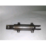 CILINDRO OLEODINAMICO DOPPIO EFFETTO 250 BAR ALESAGGIO 50/60 STELO 25 CORSA 90 MM CON FORCELLE A SALDARE